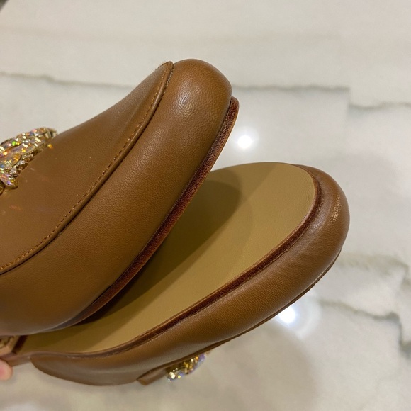 Mystique Mules Size 10 Brown Embellished Crystals NWOT - Picture 12 of 15